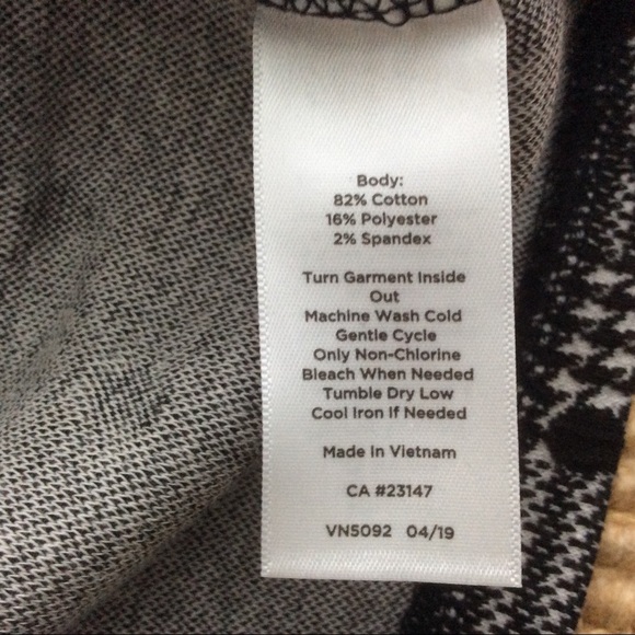 Talbots Black & White Plaid Top w/ Polka Dots - LP - Picture 11 of 11